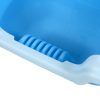 Small Portable Cat Rabbit Toilet Litter Box Tray with Scoop – Blue