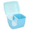 XL Portable Hooded Cat Toilet Litter Box Tray House with Handle and Scoop – Blue