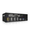 ICY BOX Standard 5.25″ drive bay USB 3.0 multi card reader with an eSATA port and a USB charging port (IB-867)