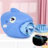 15-Hole Bubble Gun Shark Bubble Machine Automatic Children’s Hand-Held Outdoor Toys – Blue