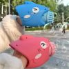 15-Hole Bubble Gun Shark Bubble Machine Automatic Children’s Hand-Held Outdoor Toys – Blue