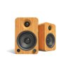 Kanto Powered Bookshelf Speakers with Bluetooth and Phono Preamp – Pair – 14x19x22 cm, Bamboo