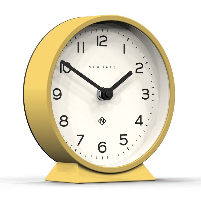 Newgate M Mantel Clock – Yellow