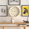 Newgate Monopoly Plywood Wall Clock With  Hands – Yellow