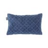 Bedding House Equire Luxury Cotton Filled Oblong Cushion – Blue