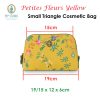 PIP Studio Petites Fleurs Yellow Small Triangle Cosmetic Bag