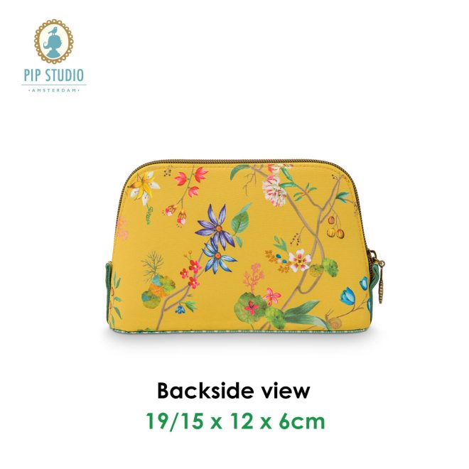 PIP Studio Petites Fleurs Yellow Small Triangle Cosmetic Bag
