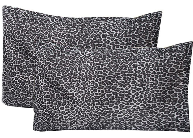 LEOPARD Standard Pillowcase x 2