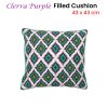 J.Elliot Home Clerra Purple Filled Cushion 43 x 43 cm