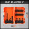 26Pc Impact Screwdriver Bit Set Magnetic Drill Bit Holder Quick Release Drilling