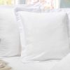 1000TC Premium Ultra Soft European Pillowcases 2-Pack – White
