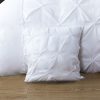 Diamond Pintuck Premium Ultra Soft Pillowcases 2-Pack – 45×45 cm, White