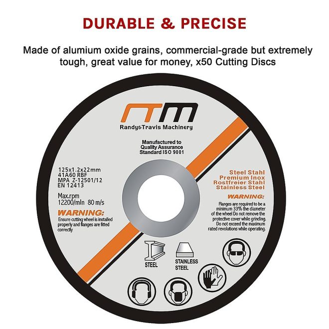 125mm 5″ Cutting Disc Wheel for Angle Grinder – 50