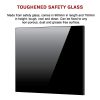 Toughened Glass Kitchen Splashback – 90 x 75 cm, Black