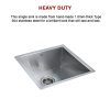Handmade Stainless Steel Undermount / Topmount Kitchen Laundry Sink with Waste – 440 x 440 mm