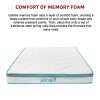 Atwater 20cm Memory Foam and Innerspring Hybrid Mattress – QUEEN