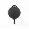 Non-stick Frying Pan Cast Iron Steak Skillet Round BBQ Grill Cookware 30cm