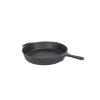 Non-stick Frying Pan Cast Iron Steak Skillet Round BBQ Grill Cookware 30cm