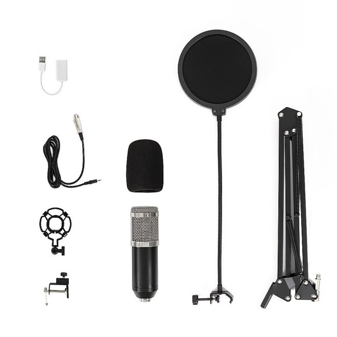 Professional Condenser Microphone USB Voice & Music Cantilever Bracket Set