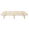 Platform Bed Base Frame Wooden Natural Pinewood – DOUBLE