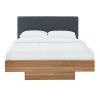 Wood Floating Bed Frame King