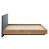 Wood Floating Bed Frame King