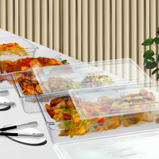 Clear Gastronorm GN Pan 1/1 Food Tray Storage