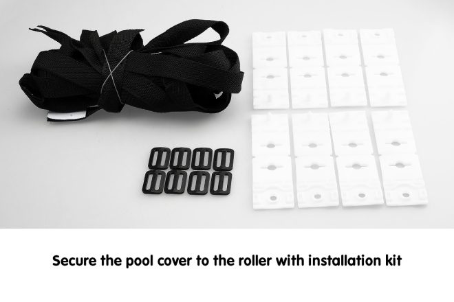 400micron Swimming Pool Roller Cover Combo – Silver/Blue – 6.5m x 3m
