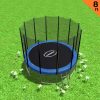 Kahuna 8Ft Outdoor Round Trampoline for Kids and Children suited for Fitness, Exercise, Gy – Blue