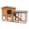 Furtastic Large Wooden Chicken Coop & Rabbit Hutch With Ramp