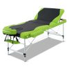 3 Fold Portable Aluminium Massage Table – 75 cm, Green and Black
