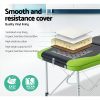 3 Fold Portable Aluminium Massage Table – 75 cm, Green and Black
