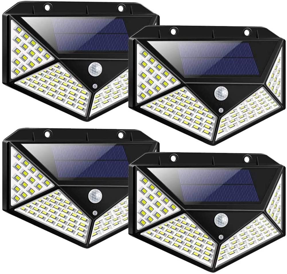 100 Waterproof LED Motion Sensor Solar Security Lights Outdoor – 4