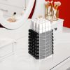 360 Rotating Lipstick Clear Acrylic Display Rack Organizer Stand Lazy Susan Makeup Cosmetics Storage Case Box Carousel Stunning Shelf with 80 Compartments