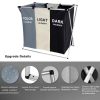 3 in 1 Large 135L Laundry Clothes Hamper Basket with Waterproof bags and Aluminum Frame – MULTICOLOUR