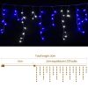 Jingle Jollys 800 LED Christmas Icicle Lights – White and Blue