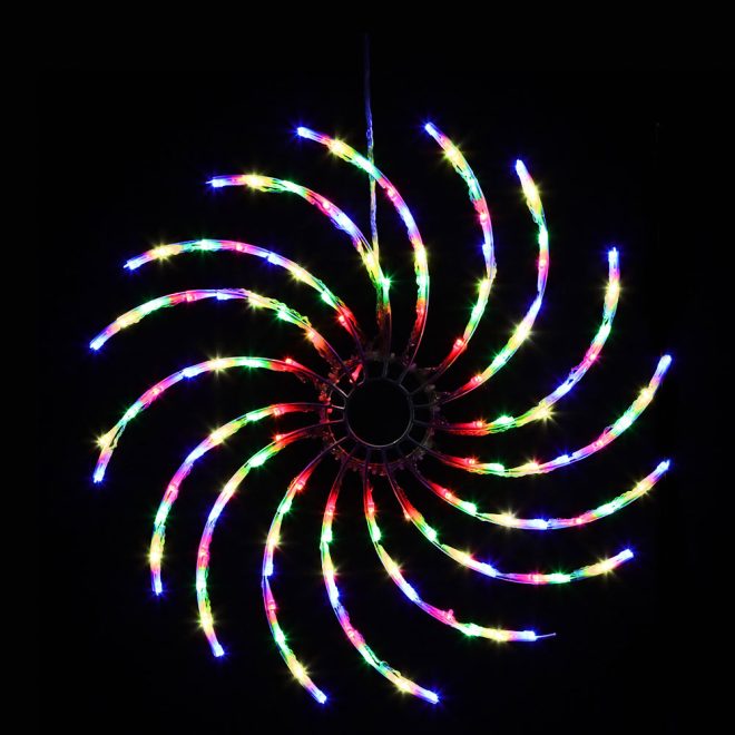 Christmas Lights 128 LED 50cm Fairy Light Spin Decorations