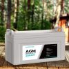 12V 200Ah AGM Deep Cycle Lead Acid SLA Battery Solar Caravan Camping