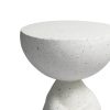Side Table Terrazzo Coffee Tables  Human Shape Bed Sofa Concrete Beige