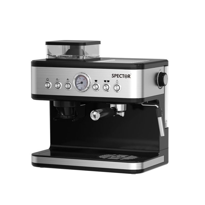 Spector Coffee Machine Espresso Capsule 2 In 1 Maker Bean Grinder Flat White