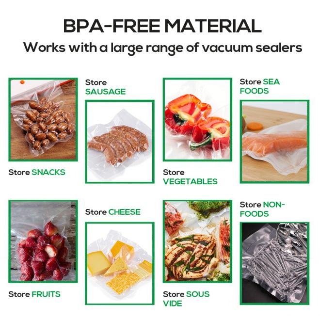 Vacuum Sealer Food Storage Saver Commercial Seal Rolls Bags 28cm Heat Roll Grade