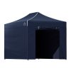 Gazebo Pop Up Marquee Folding Wedding Tent Gazebos Shade – 3×4.5 m, Navy Blue