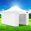 Gazebo Pop Up Marquee Folding Wedding Tent Gazebos Shade – 3×4.5 m, White