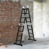 Multi Purpose Ladder Aluminium Folding Platform Extension Step 4.7M