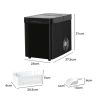 Portable Ice Maker Machine 2.1L Ice Cube Tray Home Bar Countertop Party