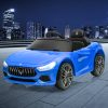 Kids Ride On Car Maserati Licensed Electric Dual Motor Toy Remote Control Blue