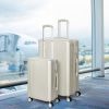 Luggage Suitcase Trolley Set Travel Lightweight 2pc 20″+28″ White