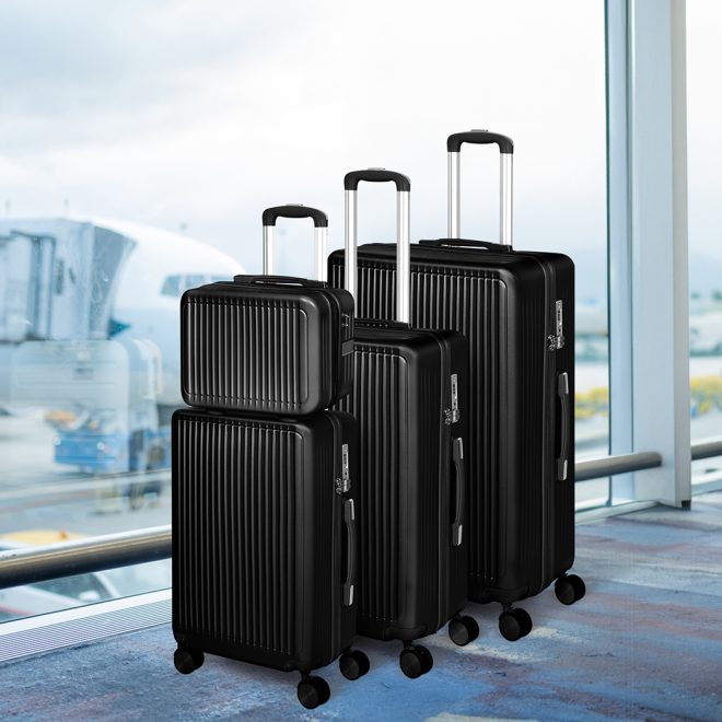 Luggage Suitcase Trolley Set Travel Lightweight 4pc 14″+20″+24″+28″