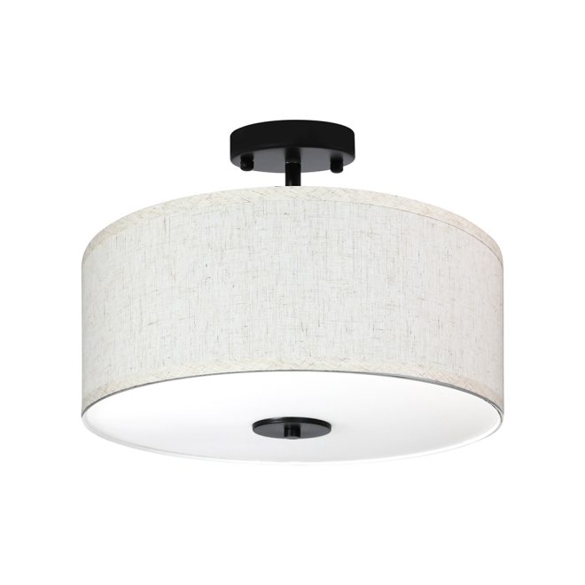 Ceiling Light Led Modern Pendant Lights Bedroom Lamp Linen Shade Flush
