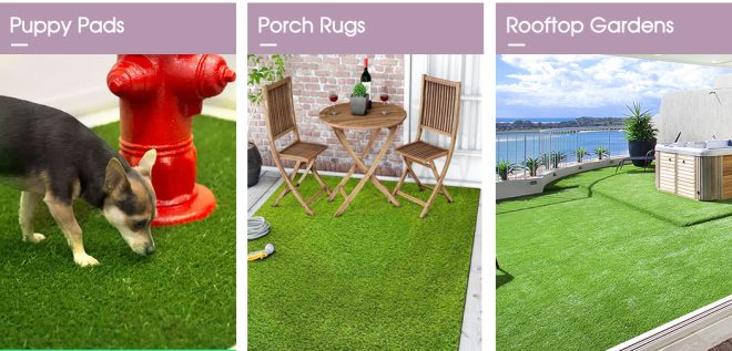 Artificial Grass Lawn Flooring Outdoor Synthetic Turf Plastic Plant Lawn – 90 SQM